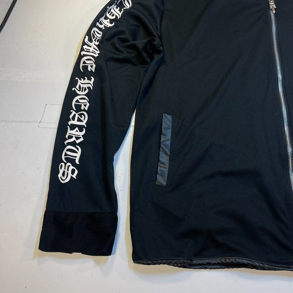 Unbranded BLACK HORSESHOE LOGO ZIP UP TRACK JACKET Sz Mens XL - Picture 3 of 16